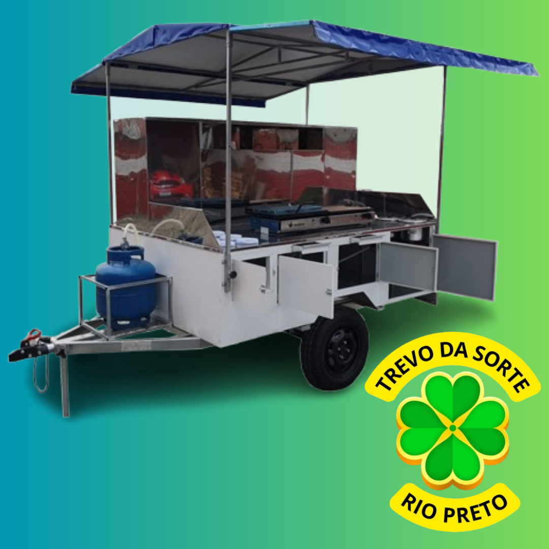  REBOQUE PARA A VENDA DE CHURRASCO GREGO E HOT DOGS  OU R$ 15.000 NO PIX!!!